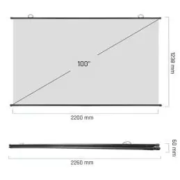 iggual Pantalla enrollable manual 100"16:9 PEM100p