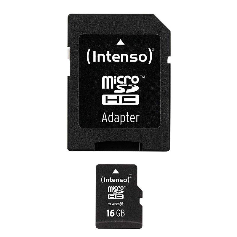 Intenso 3413470 Micro SD clase 10 16GB c/adapt Intenso 3413470 Micro SD clase 10 16GB c/adapt