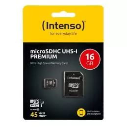 Intenso 3423470 Micro SD UHS-I Premium 16GB c/adap
