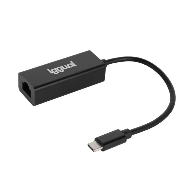 iggual Adaptador tipo C a RJ45 Gigabit 1000Mbps iggual Adaptador tipo C a RJ45 Gigabit 1000Mbps