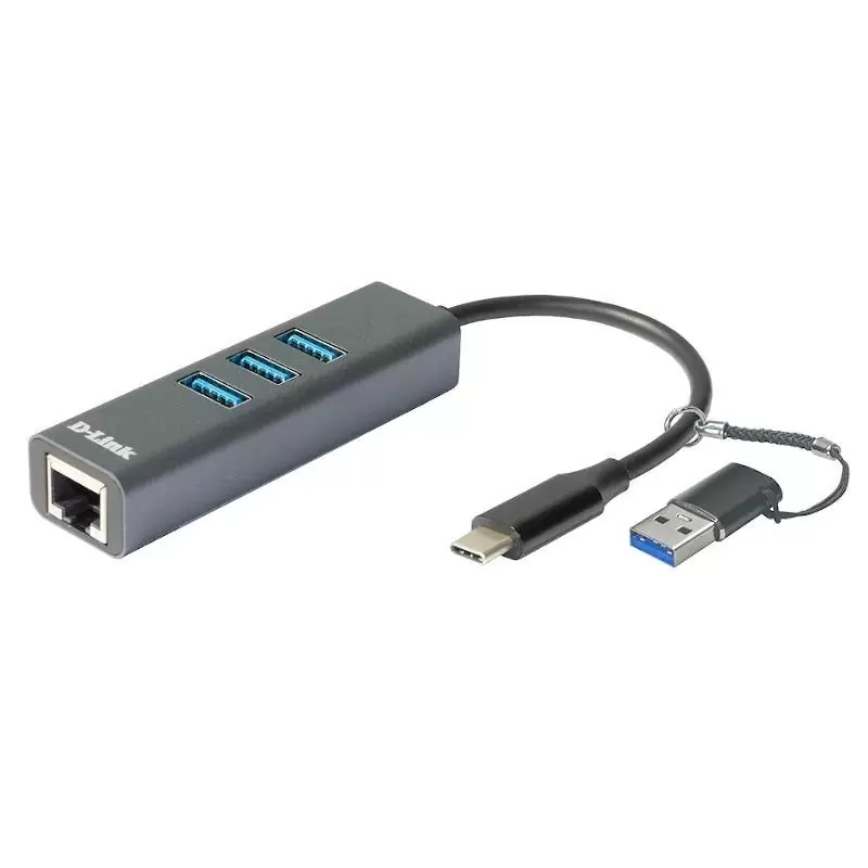 D-Link DUB-2332 USB-C/USB GbE Adapter 3xUSB 3.0 D-Link DUB-2332 USB-C/USB GbE Adapter 3xUSB 3.0