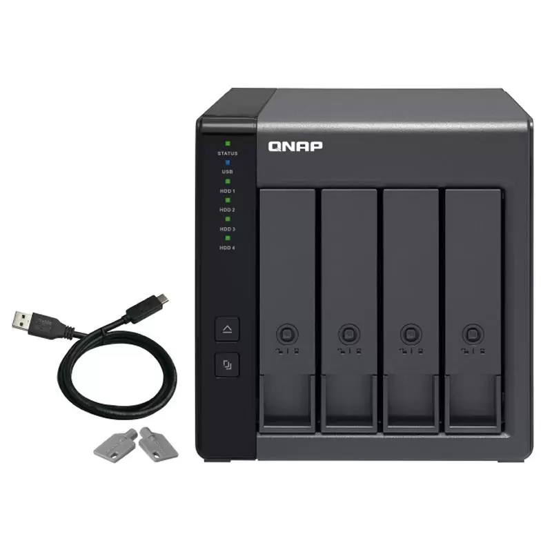 QNAP TR-004 Raid Expansion 4XHDD-Bay 1xUSB-C 3.2 QNAP TR-004 Raid Expansion 4XHDD-Bay 1xUSB-C 3.2