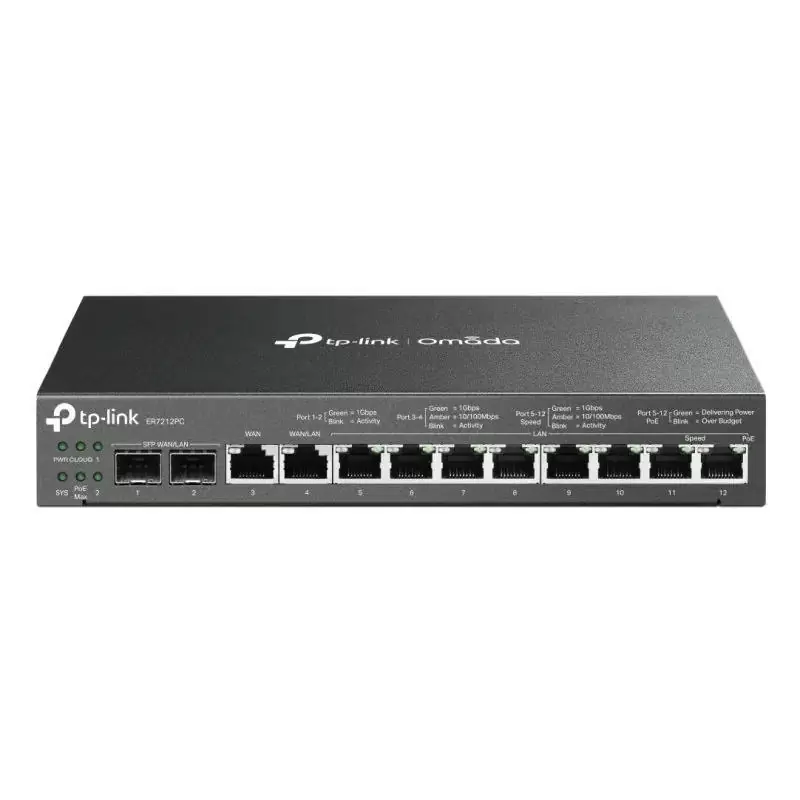 TP-Link ER7212PC Router 8xGbE 2xGb SFP 1xGbE WAN TP-Link ER7212PC Router 8xGbE 2xGb SFP 1xGbE WAN