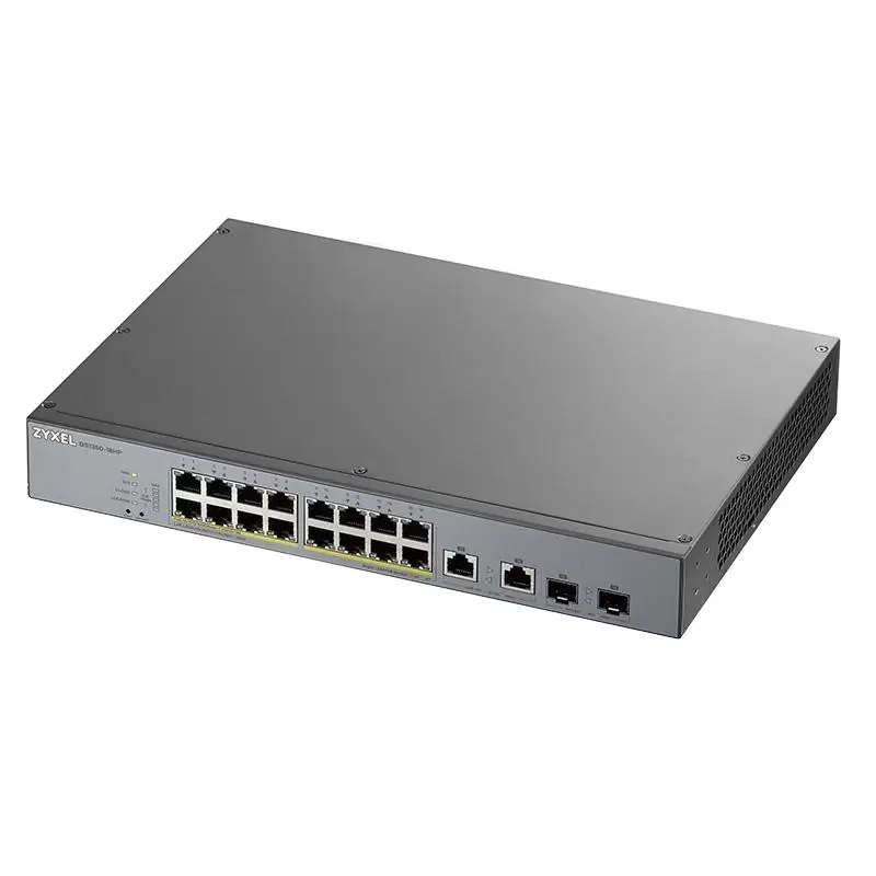 ZyXEL GS1350-18HP Switch 16xGB PoE 2xSFP 250W ZyXEL GS1350-18HP Switch 16xGB PoE 2xSFP 250W