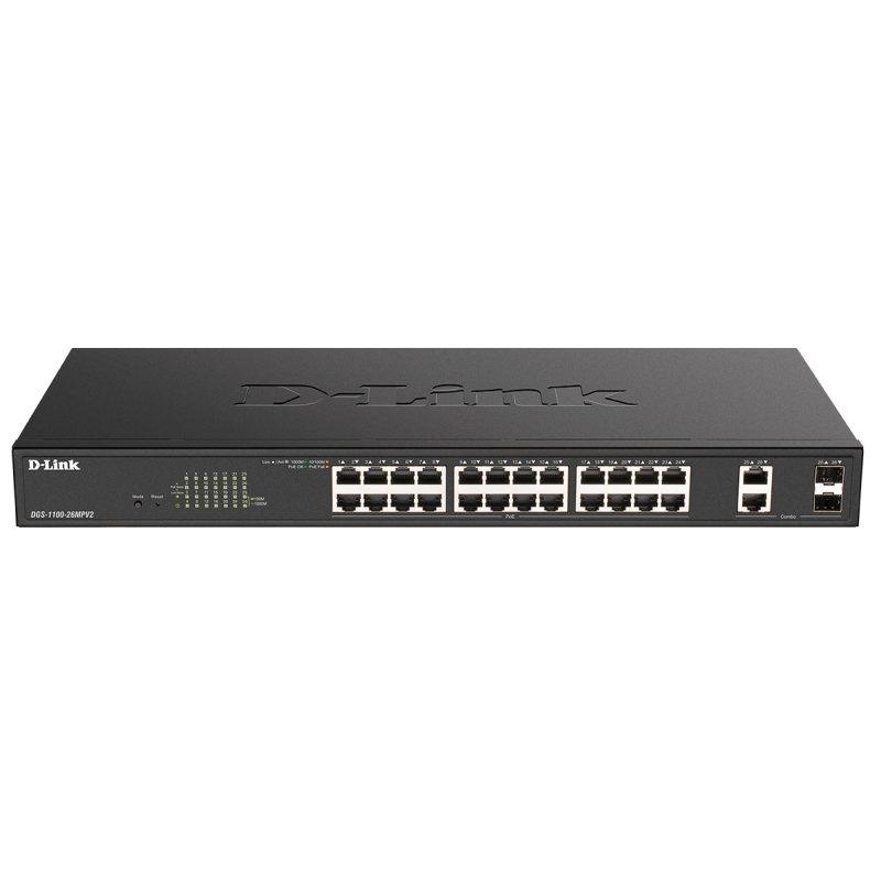 D-Link DGS-1100-26MPV2/E Switch 24xPoE+ 2xSFP Comb D-Link DGS-1100-26MPV2/E Switch 24xPoE+ 2xSFP Comb