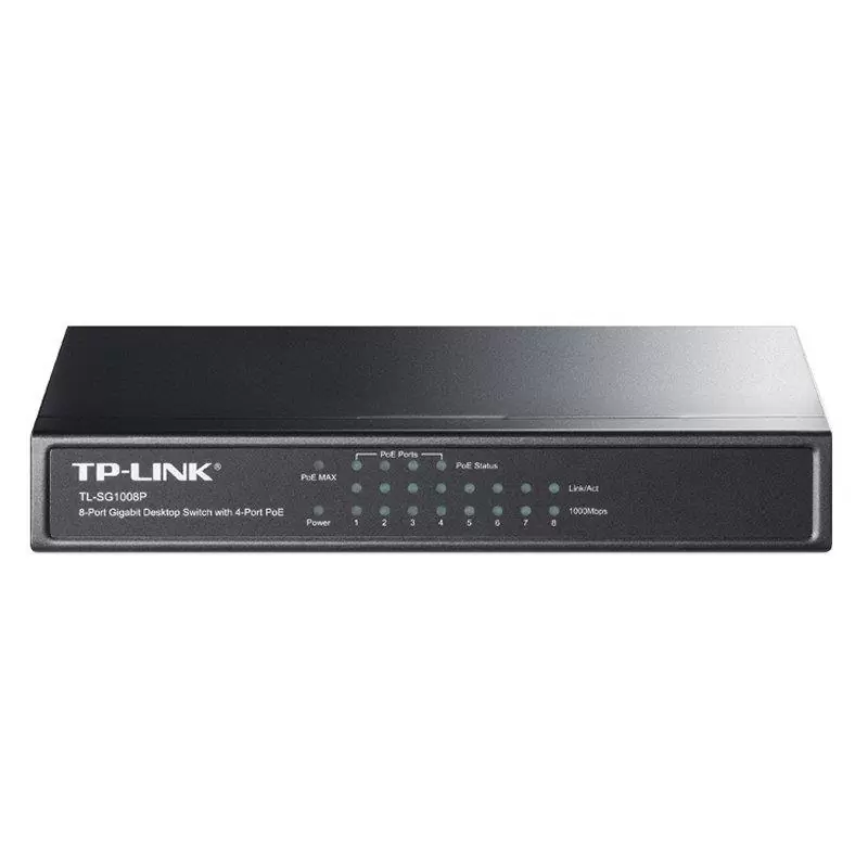TP-LINK TL-SG1008P Switch 8xGB 4xPoE TP-LINK TL-SG1008P Switch 8xGB 4xPoE