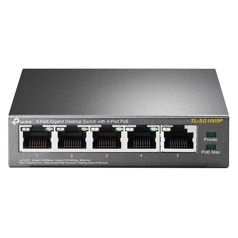 TP-LINK TL-SG1005P Switch 5xGB 4xPoE TP-LINK TL-SG1005P Switch 5xGB 4xPoE
