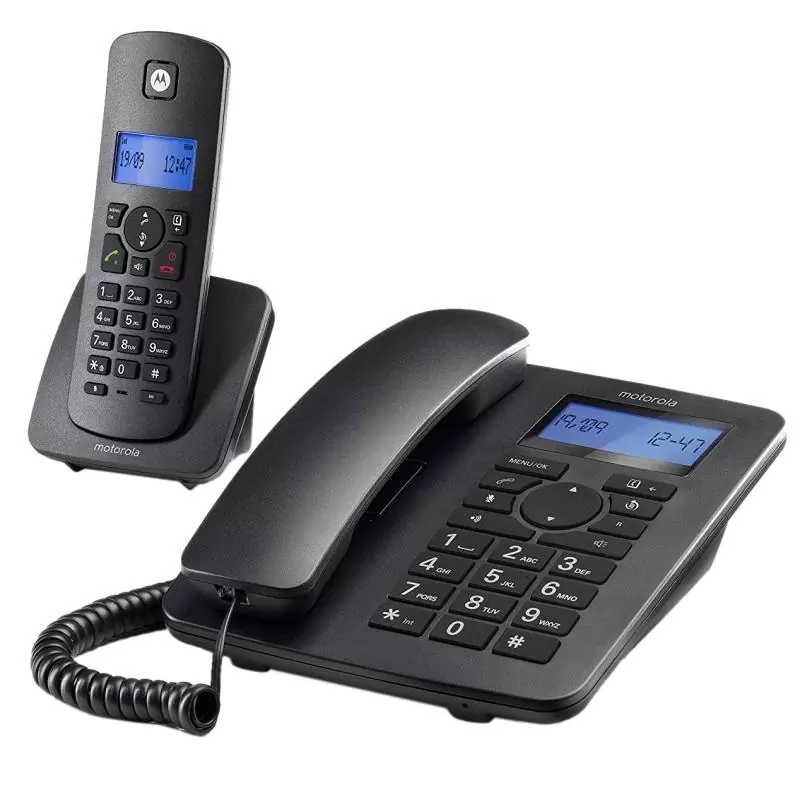 MOTOROLA C4201 Telefono Combo Fijo + DECT Negro MOTOROLA C4201 Telefono Combo Fijo + DECT Negro