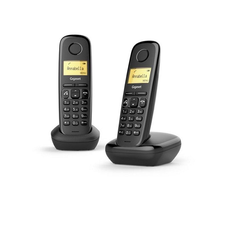 Gigaset A270 Inalámbrico DECT Duo Negro Gigaset A270 Inalámbrico DECT Duo Negro