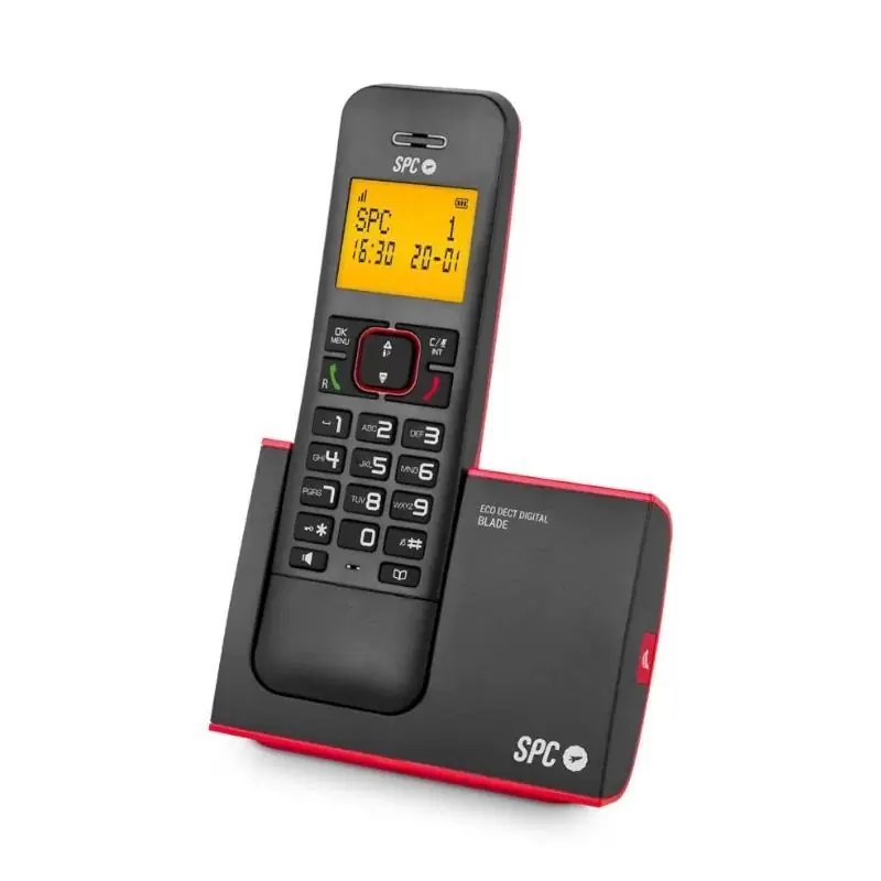 SPC 7290RC1 Telefono DECT BLADE ID AG50 Rojo SPC 7290RC1 Telefono DECT BLADE ID AG50 Rojo