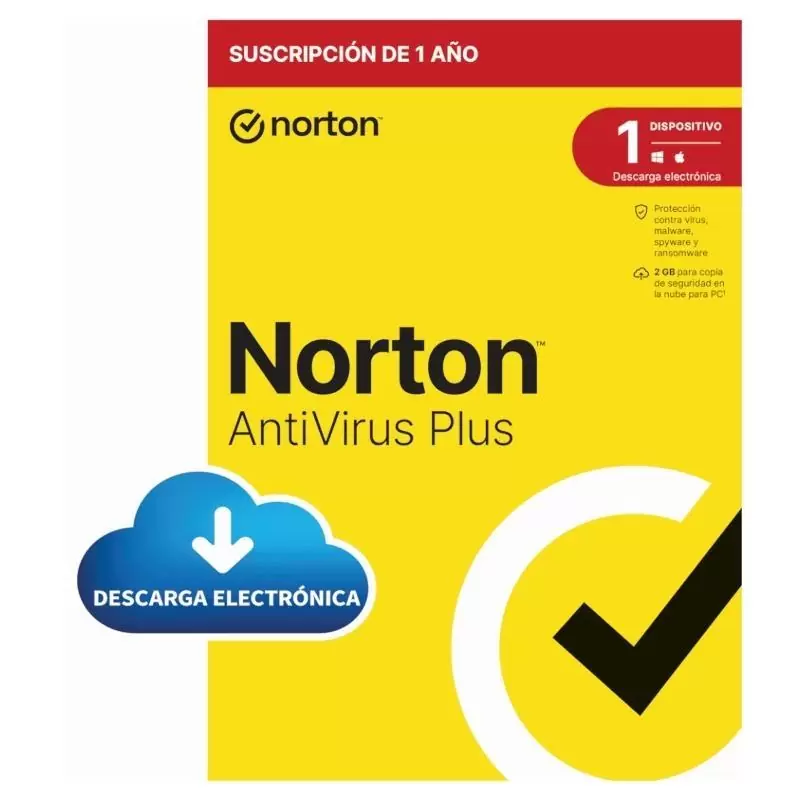NORTON ANTIVIRUS PLUS 2GB ES 1L/1A ESD NORTON ANTIVIRUS PLUS 2GB ES 1L/1A ESD