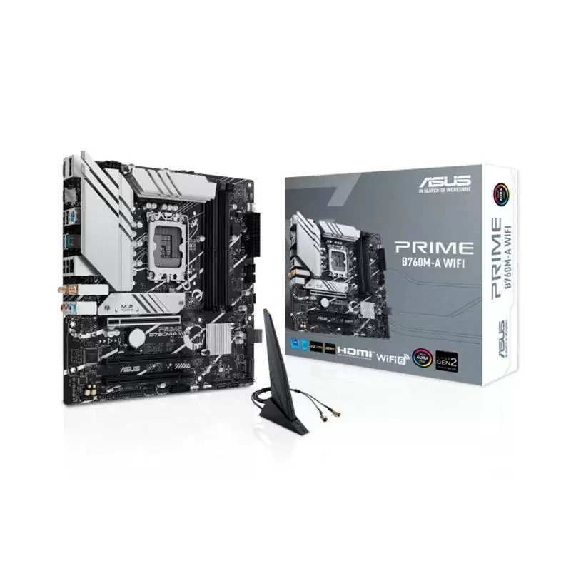 ASUS Placa Base PRIME B760M-A WIFI DDR5 mATX 1700 ASUS Placa Base PRIME B760M-A WIFI DDR5 mATX 1700