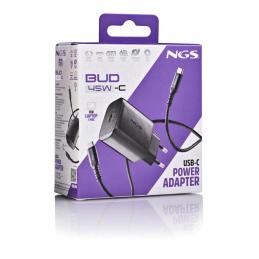 NGS CARGADOR GAN ULTRARAP 45W USB-C CON CABL