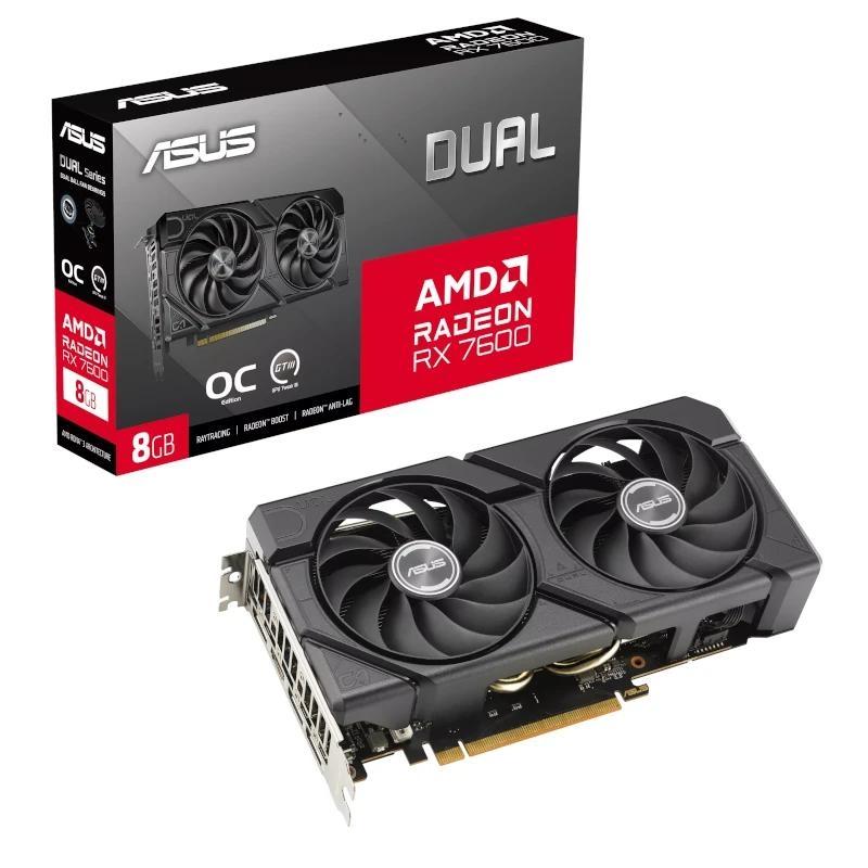 ASUS VGA AMD DUAL RX 7600 O8G EVO 8GB DDR6 ASUS VGA AMD DUAL RX 7600 O8G EVO 8GB DDR6