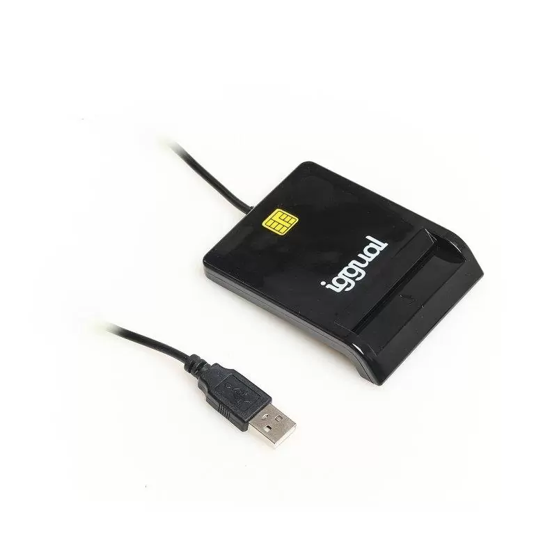 iggual Lector DNI SIP tarjetas ID USB 2.0 negro iggual Lector DNI SIP tarjetas ID USB 2.0 negro
