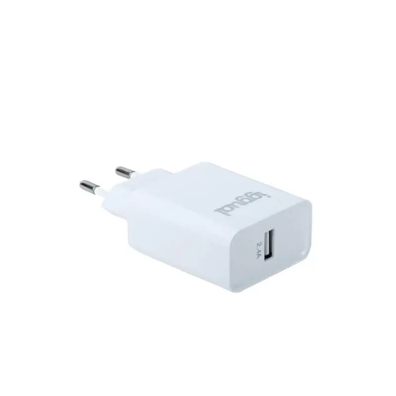 iggual Cargador de pared 1xUSB 5V/2.4A (12W) iggual Cargador de pared 1xUSB 5V/2.4A (12W)