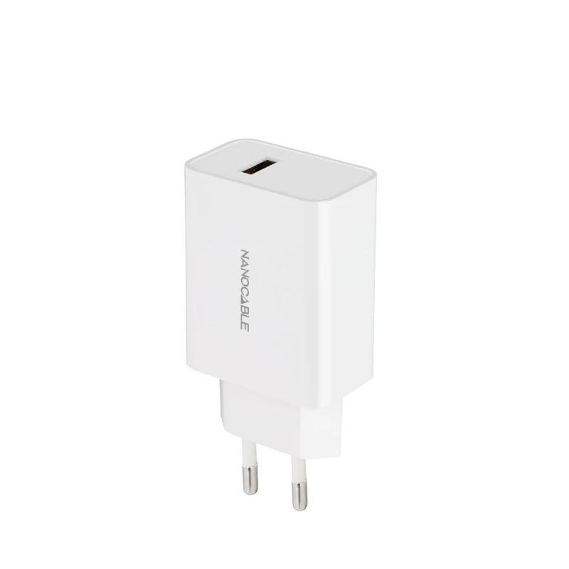 Nanocable Cargador 1 x USB 5V-2.1A Blanco Nanocable Cargador 1 x USB 5V-2.1A Blanco