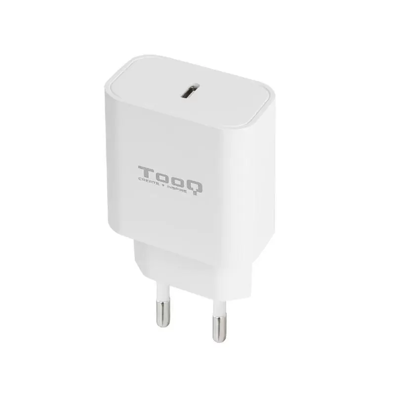 Tooq Cargador pared USB-C PD3.0 20W Blanco Tooq Cargador pared USB-C PD3.0 20W Blanco