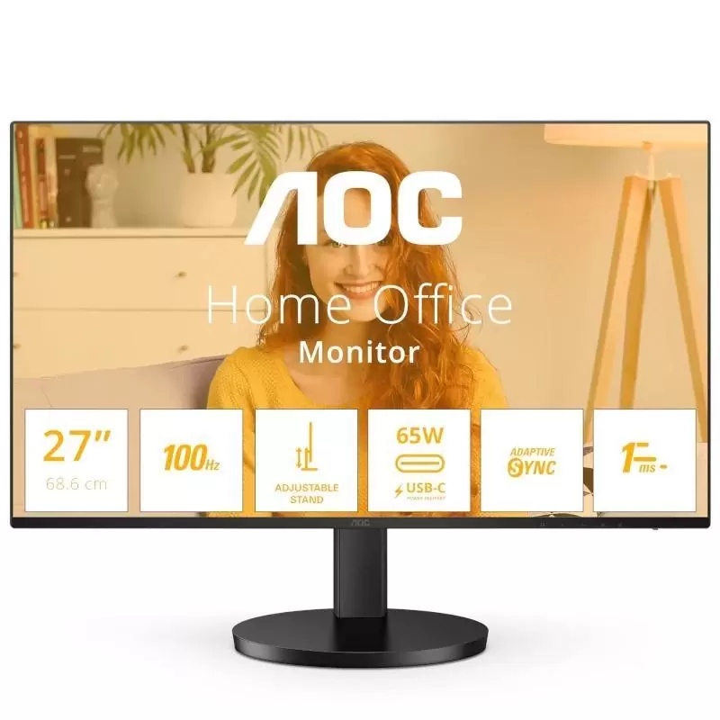 AOC Q27B3CF2 Monitor27"QHD 100h USBc AA MM AOC Q27B3CF2 Monitor27"QHD 100h USBc AA MM