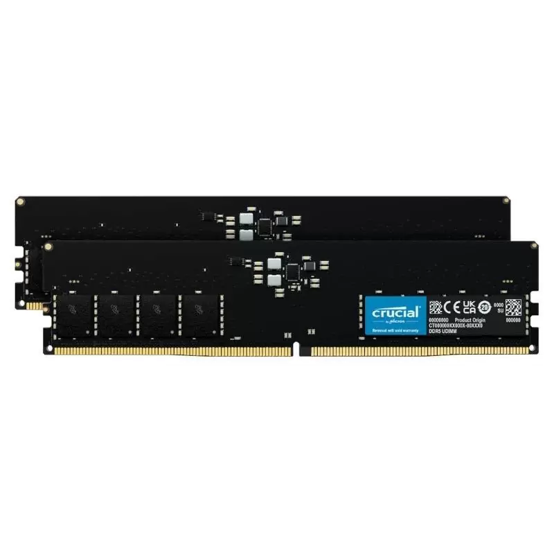 Crucial CT2K16G48C40U5 32GB (2x16) DIMM 4800MHz Crucial CT2K16G48C40U5 32GB (2x16) DIMM 4800MHz