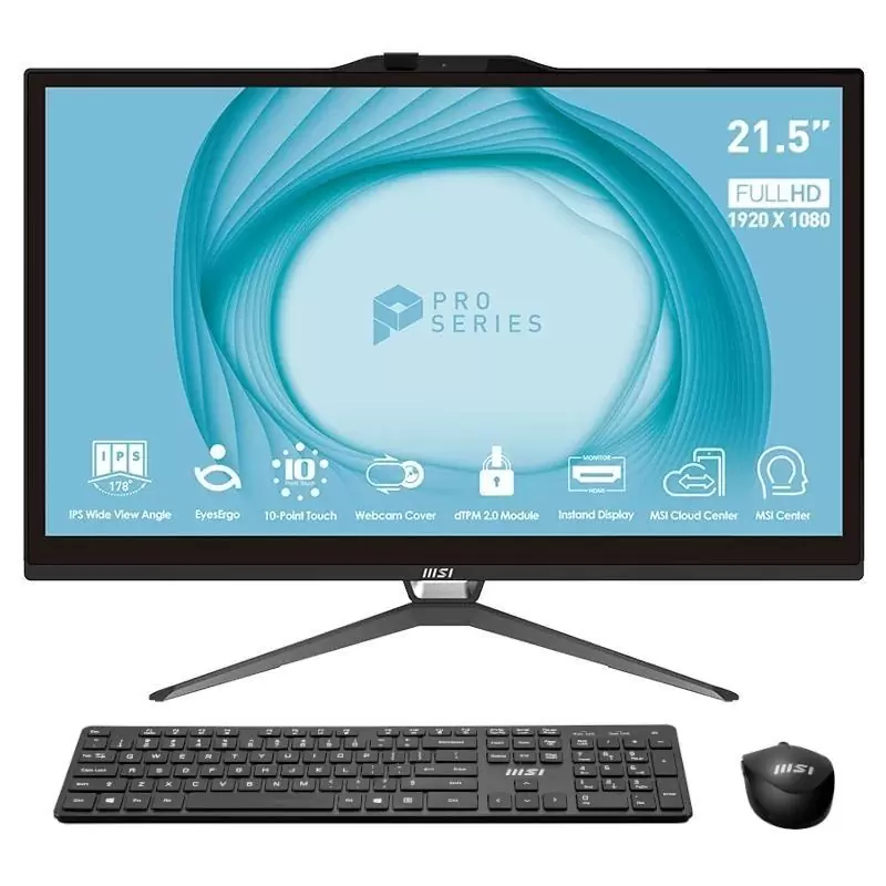 MSI Pro AP222T-208ES i3-13100 8 256 W11H 22" tac.N MSI Pro AP222T-208ES i3-13100 8 256 W11H 22" tac.N