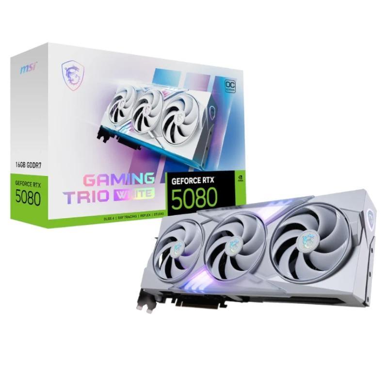 MSI VGA NVIDIA RTX 5080 16G GAMING TRIO OC WHITE D MSI VGA NVIDIA RTX 5080 16G GAMING TRIO OC WHITE D