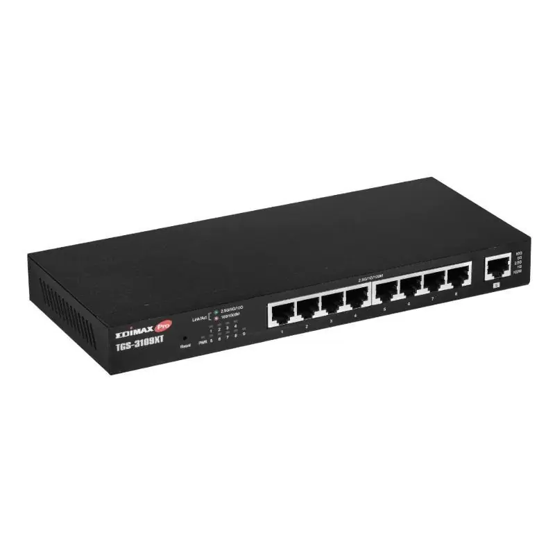 Edimax TGS-3109XT Smart Switch 8x2.5GbE 1x10GbE Edimax TGS-3109XT Smart Switch 8x2.5GbE 1x10GbE