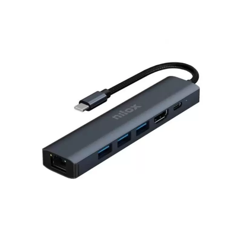 NILOX Docking Station Usb C 6 en 1 NILOX Docking Station Usb C 6 en 1