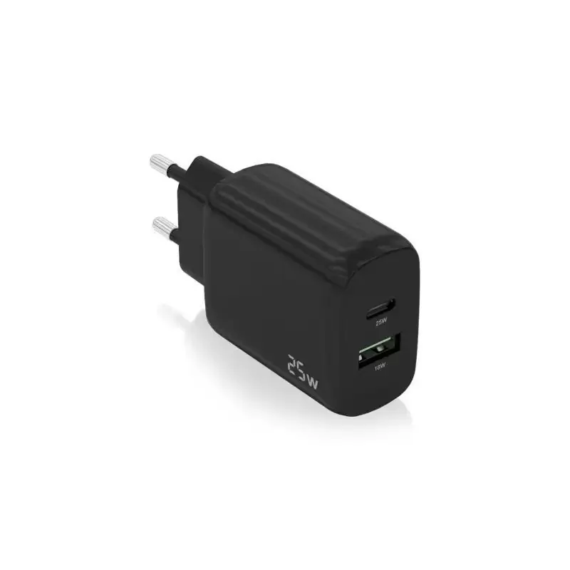 Aisens Cargador USB-C PD3.0 USB-A QC3.0 25W Negro Aisens Cargador USB-C PD3.0 USB-A QC3.0 25W Negro