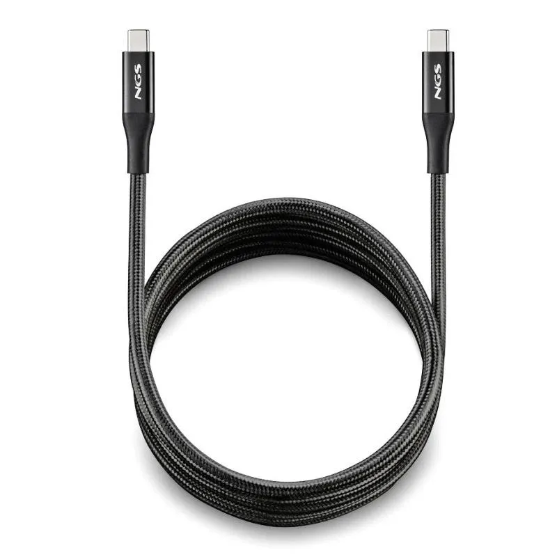NGS Cable carga rapida USB C a USB C de 2 m NGS Cable carga rapida USB C a USB C de 2 m
