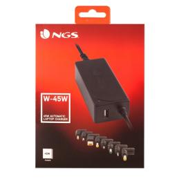 NGS CARGADOR PARA PORTATIL 45W NGS CARGADOR PARA PORTATIL 45W
