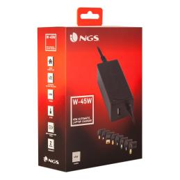 NGS CARGADOR PARA PORTATIL 45W NGS CARGADOR PARA PORTATIL 45W