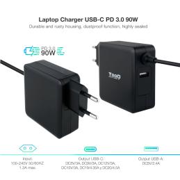 Tooq Cargador portátil conector USB-C 90W Tooq Cargador portátil conector USB-C 90W