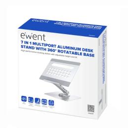 EWENT Soporte Giro 360º y DockingStation 7 en 1 EWENT Soporte Giro 360º y DockingStation 7 en 1