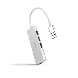 Nanocable Hub USB 3.0 4 x USB 3.0 10cm. Gris