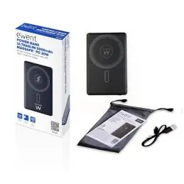 EWENT POWERBANK SLIM 5000mAh MagSafe PD 20W EWENT POWERBANK SLIM 5000mAh MagSafe PD 20W