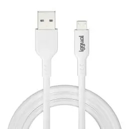 iggual cable USB-A/micro-USB 100 cm blanco