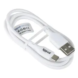 iggual Cable USB-A/USB-C 100 cm blanco Q3.0 3A iggual Cable USB-A/USB-C 100 cm blanco Q3.0 3A