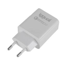 iggual Cargador doble USB QC3.0 + tipo C PD 20W iggual Cargador doble USB QC3.0 + tipo C PD 20W