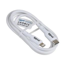 iggual cable USB-C/Lightning 100 cm blanco Q3.0 3A iggual cable USB-C/Lightning 100 cm blanco Q3.0 3A