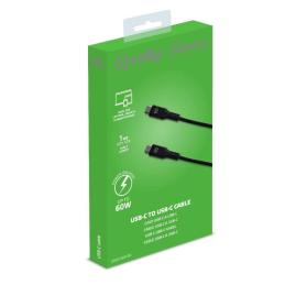 Celly Cable Usb-C - Usb-C 60W 1m Negro Celly Cable Usb-C - Usb-C 60W 1m Negro
