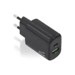 Aisens Cargador GaN 20W USB-C PD 3.0 USB-A QC3.0