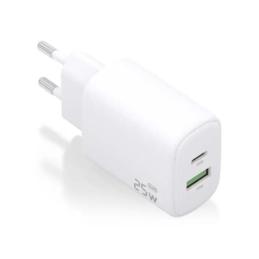 Aisens Cargador GaN 25W USB-C PD 3.0 USB-A QC3.0