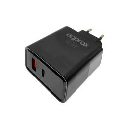 APPROX CARGADOR 45W QC 1 X USB A+ 1 X USB C+CABLE