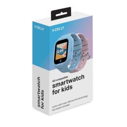 Celly Smartwatch Kids 4G 2 Correas Azul y Rosa Celly Smartwatch Kids 4G 2 Correas Azul y Rosa