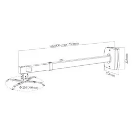 approx! Soporte de Pared ext. 85-135 cm approx! Soporte de Pared ext. 85-135 cm