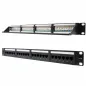 Nanocable Panel Parcheo 24P CAT.6 UTP 19"1U Dual