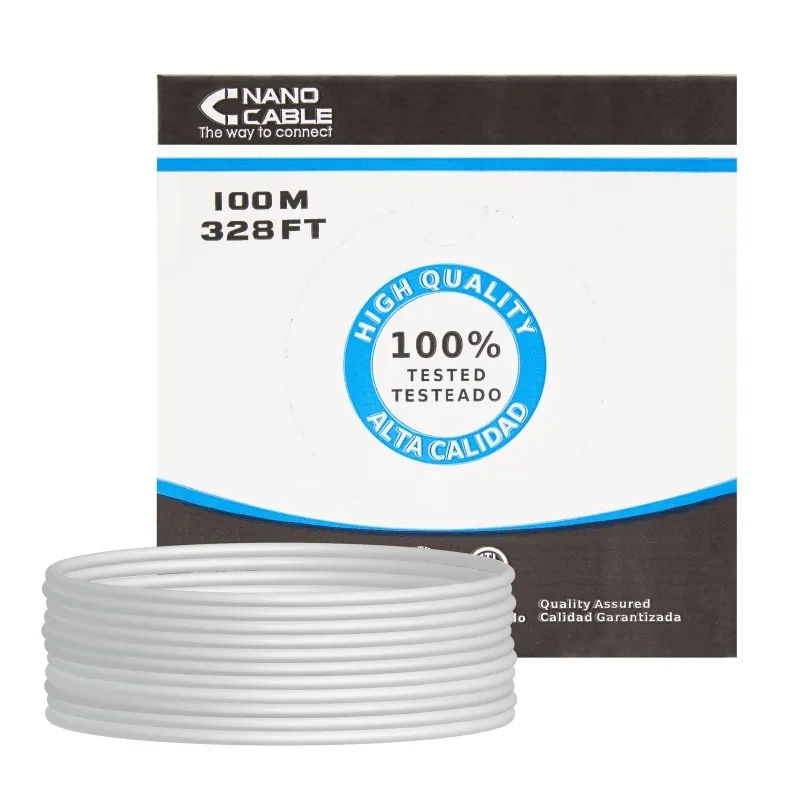 Nanocable Bobina Cable RJ45 CAT6 FTP 100M Cobre Nanocable Bobina Cable RJ45 CAT6 FTP 100M Cobre