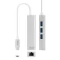 Nanocable Conversor USB-C Ethernet +3xUSB 3.0 Nanocable Conversor USB-C Ethernet +3xUSB 3.0