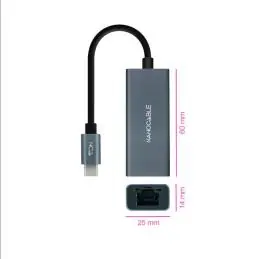 Nanocable Conversor USB-C Ethernet Gigabit Nanocable Conversor USB-C Ethernet Gigabit